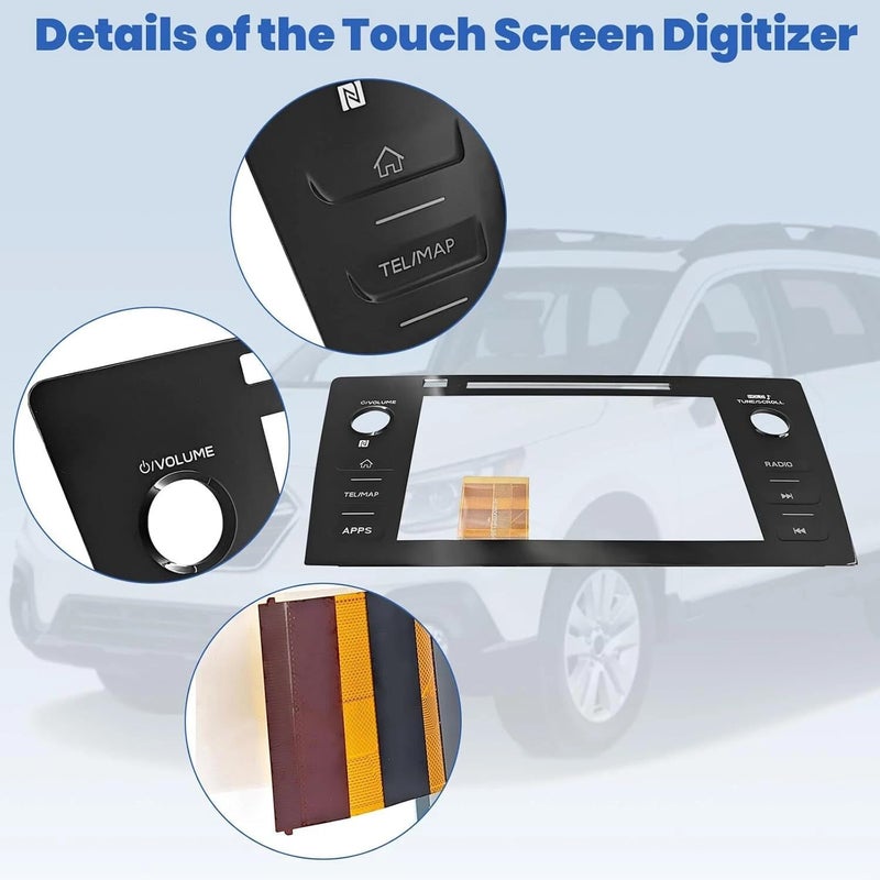 Arfepa 86471-AL65A Touch Screen Digitizer Replacement – Compatible with Subaru Legacy & Outback 2018-2019 86471-AL65B, 86471-AL66A, 86471-AL68A - Image 3